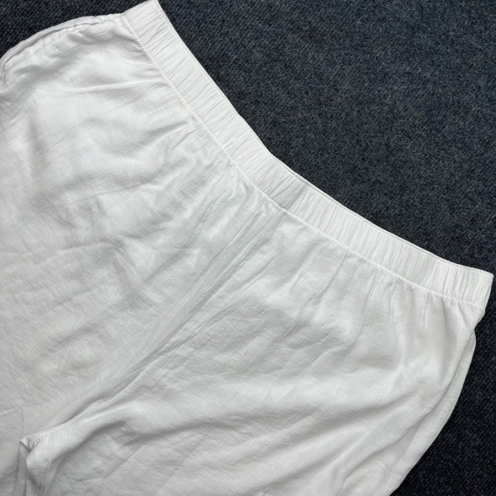 Abercrombie & Fitch Ultra Wide Leg Pants White XXL Ultra High Rise Boho Summer